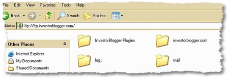 ftp explorer view