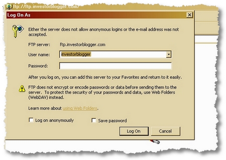 WINDOWS EXPLORER FTP