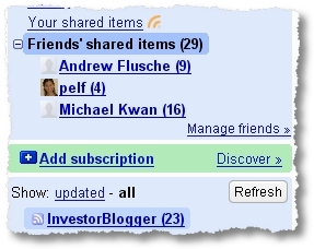 my friends subscriptions