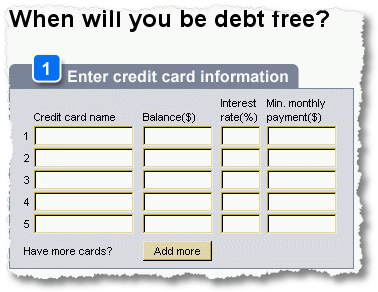 debt free calculator