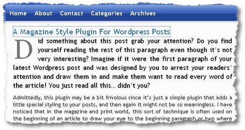 magazine-style-posts plugin