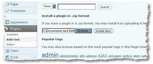 plugins management