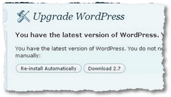 upgrade wordpress